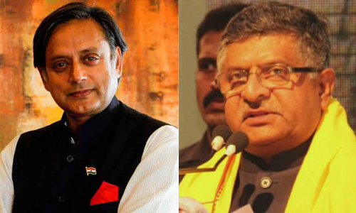 Shashi Tharoor To Withdraw Defamation Case After Ravi Shankar Prasad Withdraws Remarks Shashi Tharoor To Withdraw Defamation Case After Ravi Shankar Prasad Withdraws Remarks
