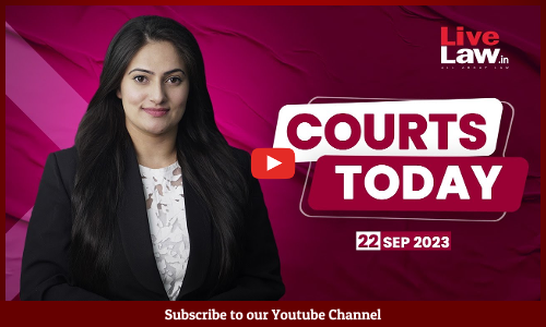 Courts Today 22.09.23: Firecracker Ban|Sanatana Dharma Row|EVM Source Codes Audit|Cash-For-Jobs Scam [VIDEO]