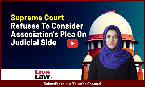 Supreme Court Refuses To Consider Associations Plea On Judicial Side [VIDEO]