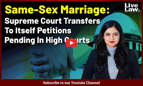 Same-Sex Marriage: Supreme Court Transfers To Itself Petitions Pending In High Courts [VIDEO]