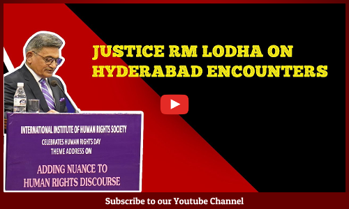 Justice RM Lodha On Hyderabad Encounter