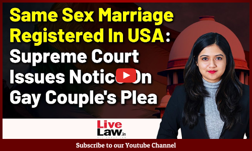 Same Sex Marriage Registered In USA: Supreme Court Issues Notice On Gay Couples Plea [VIDEO]