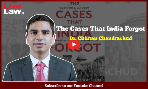 Legal Scholar Dr. Chintan Chandrachud Speaks About His New Book The Cases That India Forgot