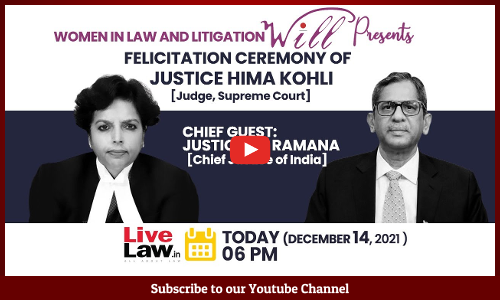FULL VIDEO- Felicitation Ceremony Of Justice Hima Kohli By Women In Law And Litigation[WILL] -Chief Guest CJI NV Ramana