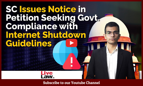SC Issues Notice to Govt. on Compliance with Internet Shutdown Guidelines | Anuradha Bhasin V. UoI [Video]
