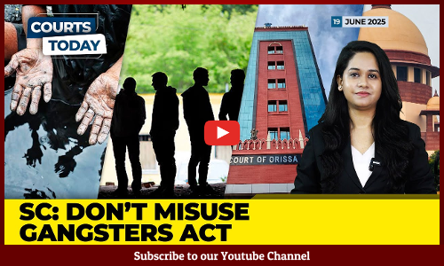 SC On UP Gangsters Act Misuse | No E-Pass For Murugan Event | Karnataka HC Seeks STP Regulation [VIDEO]
