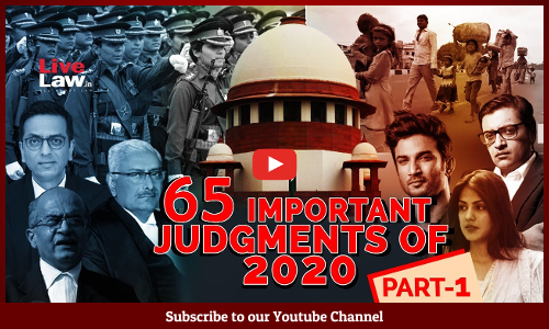 Most Important Supreme Court Judgments Of 2020 -PART-1 [Video]