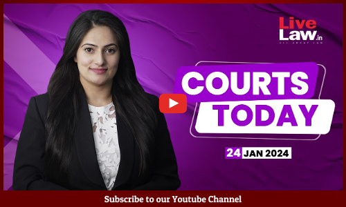 Courts Today 24.01.2024: AMU Minority Status case|Umar Khalid Bail|One Nation One Election|Gyanvapi [VIDEO]