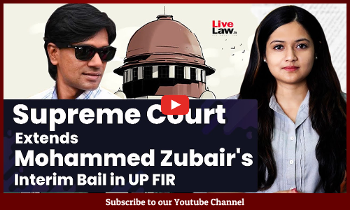 Supreme Court Extends Mohammed Zubairs Interim Bail in UP FIR [VIDEO]