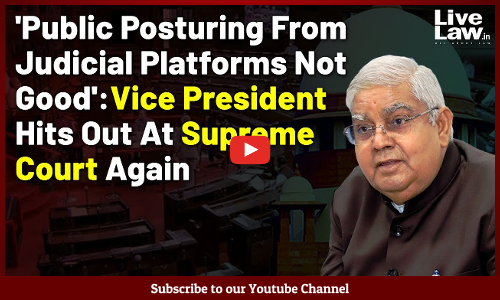 Public Posturing From Judicial Platforms Not Good: Vice President Hits Out At Supreme Court Again [VIDEO]