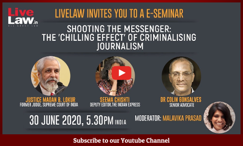 [LIVE NOW] Shooting The Messenger: The Chilling Effect of Criminalising Journalism [5.30PM]