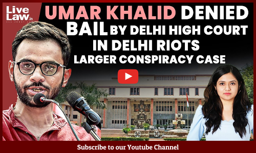Umar Khalid Denied Bail By Delhi High Court In Delhi Riots Larger Conspiracy Case [VIDEO]