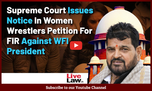 Supreme Court Issues Notice in Petition by Women Wrestlers for FIR against WFI President [Video]
